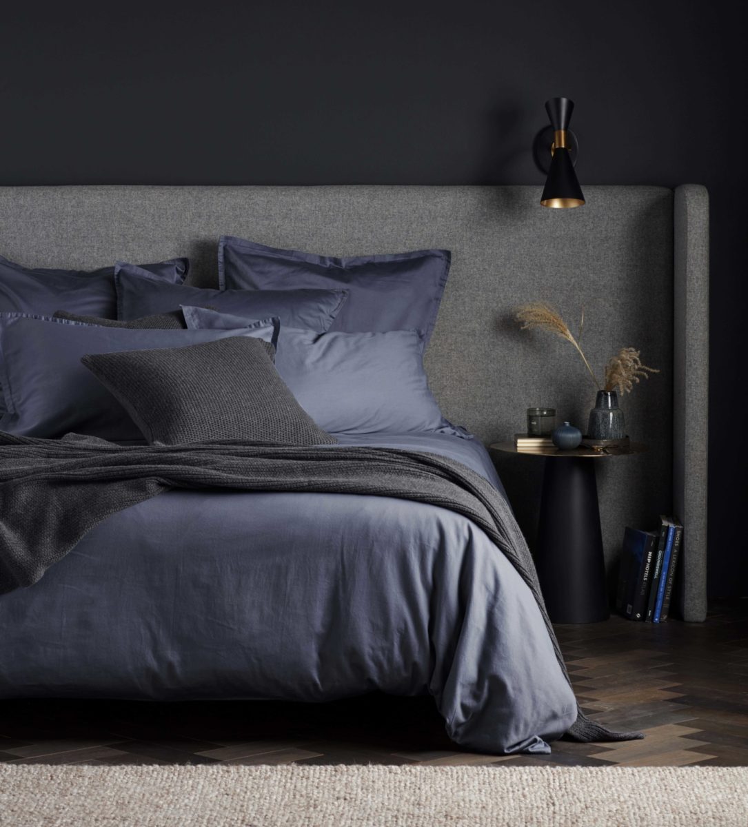 Super Soft Sateen French Blue Duvet Cover Secret Linen Store