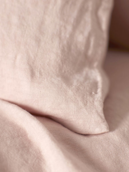 Blush Pink 100% Linen Duvet Cover