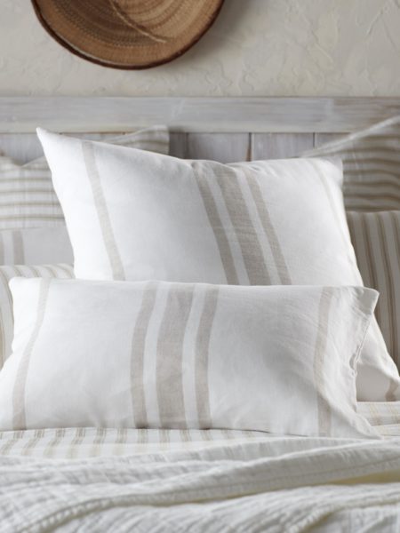 French Ticking Stripe Natural Bedding Secret Linen - French Ticking Bedding French Ticking Stripe Natural Bedding Secret Linen - French Ticking Bedding