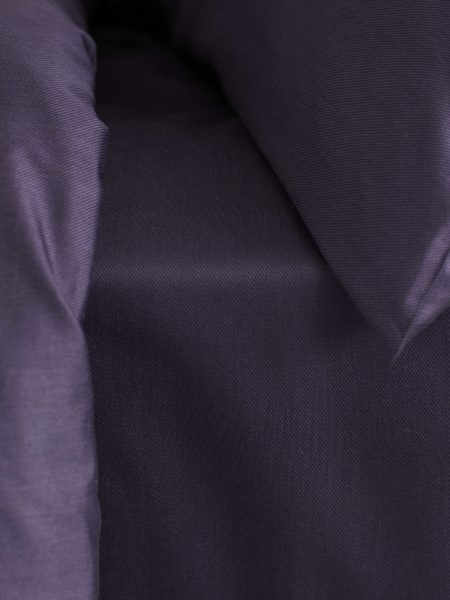Twill Plum Fitted Sheet