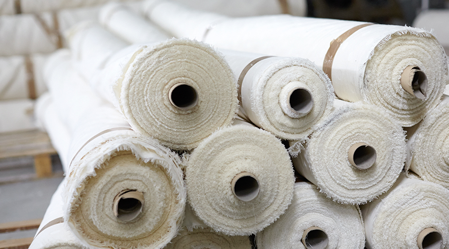 Rolls of Fabric Used to Make Our Bed Linen Rolls of Fabric Used to Make Our Bed Linen