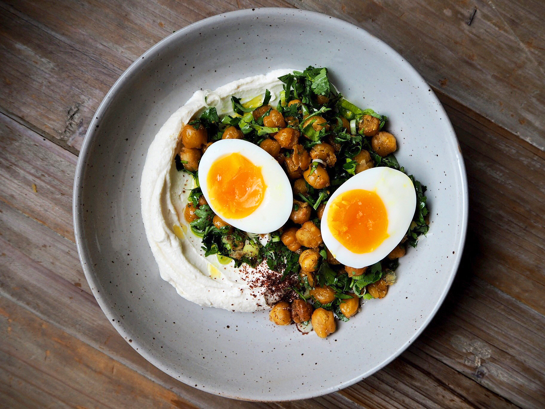 Breakfast Recipe Eggs with Chickpeas & Tahini Secret Linen Store