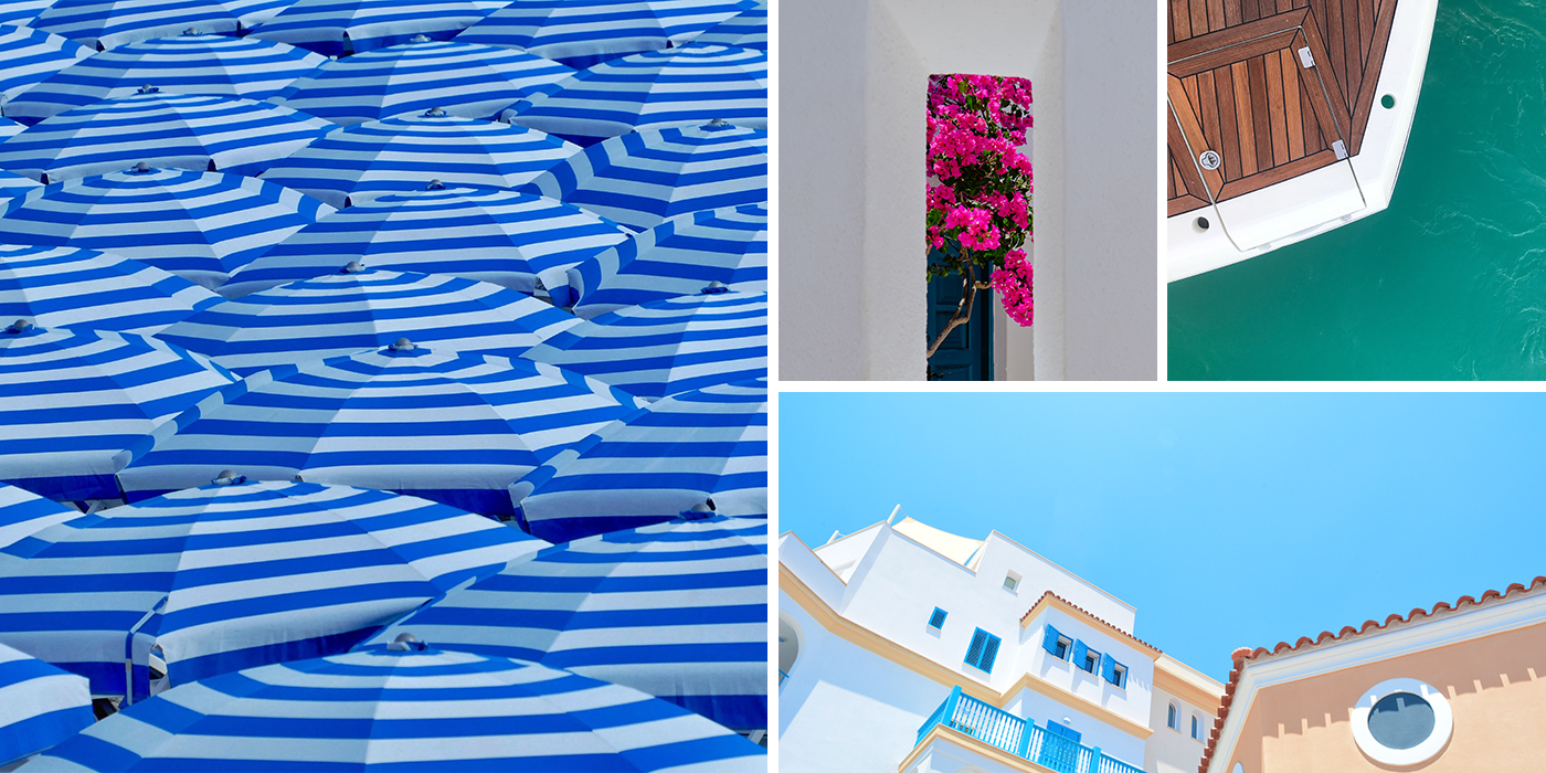 French Riviera Seaside Villa Collage French Riviera Seaside Villa Collage