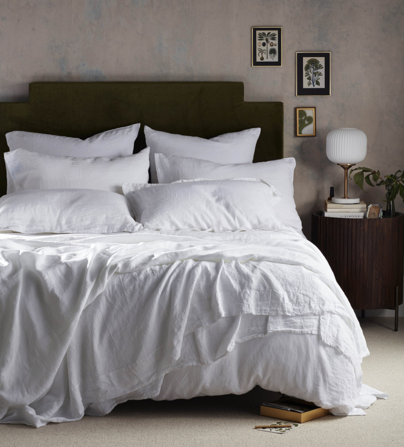 White 100 Linen Duvet Cover Natural Bedding Secret Linen Store