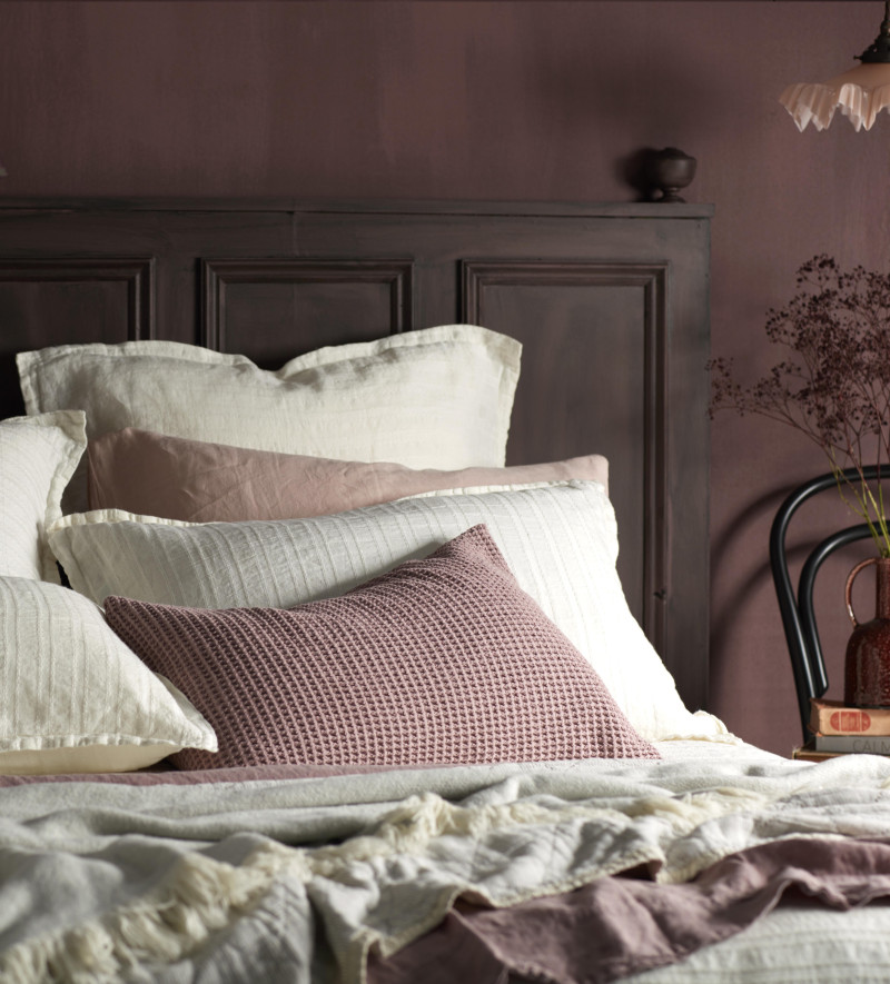 Imogen Cream 100 Linen Oxford Pillowcase Secret Linen Store