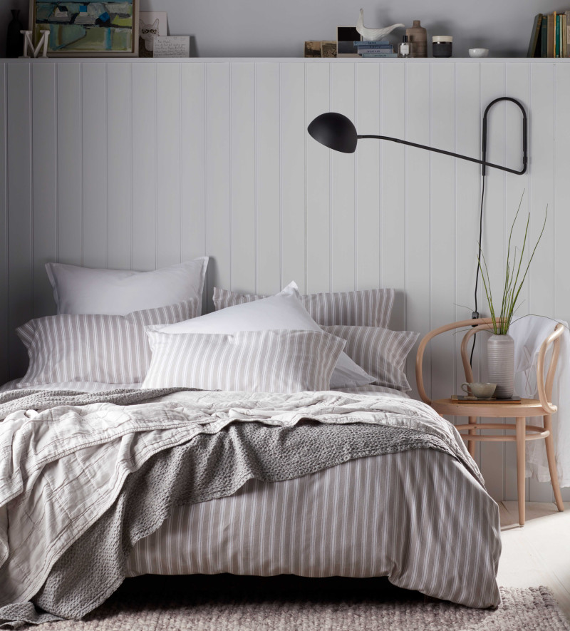 Fred Brushed Cotton Grey Bed Linen Secret Linen Store